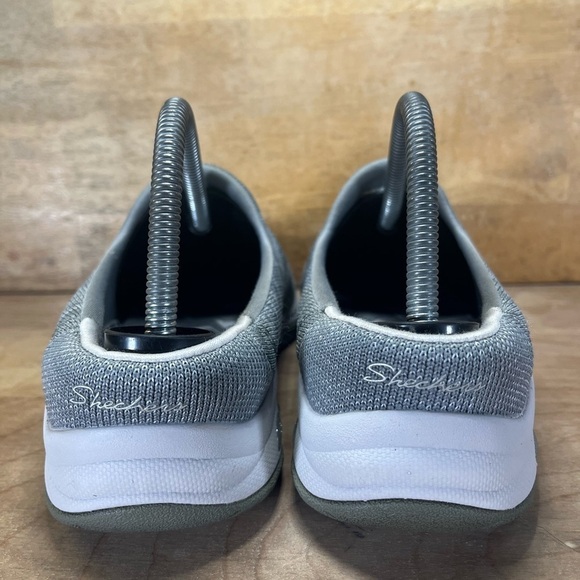 Skechers Commute Time Knitastic SPARKLE Womens Sz 9 Slip On Shoes Sneakers Gray - Picture 4 of 8